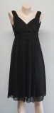 Rochie neagra TIBI, S, Negru, Fara maneca