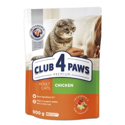 Club 4 Paws Premium Hrana uscata pisici adulte, cu Pui 0,9kg foto