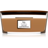 Woodwick Santal Myrrh lum&acirc;nare parfumată cu fitil din lemn (hearthwick) 453,6 g