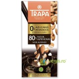 Ciocolata Neagra Extra Fina cu Migdale fara Zahar si fara Gluten 100g
