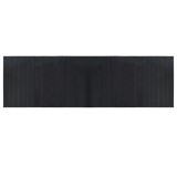 Cumpara ieftin Covor dreptunghiular, negru, 60x200 cm, bambus