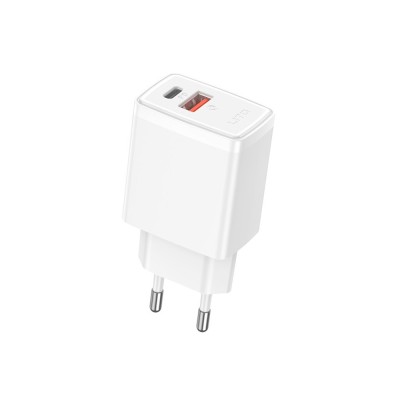 Incarcator priza Type-C, USB 20W Lito, alb, LC09 foto