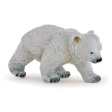 Papo Figurina Ursulet Polar Mergand, Animale Salbatice