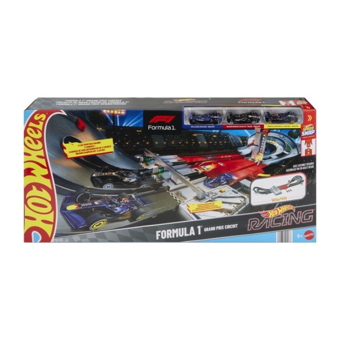 HOT WHEELS RACING CUIRCUIT DE CURSE GRAND PRIX FORMULA 1 CU 3 MASINUTE INCLUSE