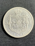 Moneda 5 lei 1901 argint