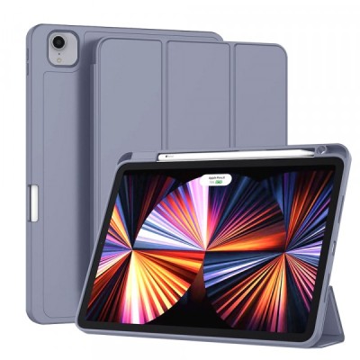 Husa pentru Apple iPad Pro 11 (2022) / Pro 11 (2021) / Pro 11 (2020) / Pro 11 (2018), Techsuit, Flex Trifold, Mov foto