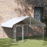 Gossi padoc pentru caini de exterior, cu acoperis, 200x200x150 cm