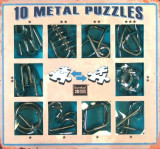 Set de 10 Puzzle-uri 3D - Metal - Blue | Eureka