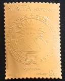 Cumpara ieftin Staffa Scotland sigiliul statului New York foița aur 23k, 6&pound;, mnh, Nestampilat