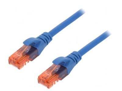 Cablu Patch U/UTP Cat6 Albastru 3m foto