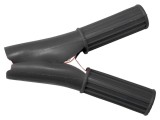 Bornă crocodil 50A neagră 29mm