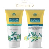 Pachet Sampon Biosulf cu Urzica si Nuc 200ml + Gel de Dus Biosulf cu Ceai Verde 200ml