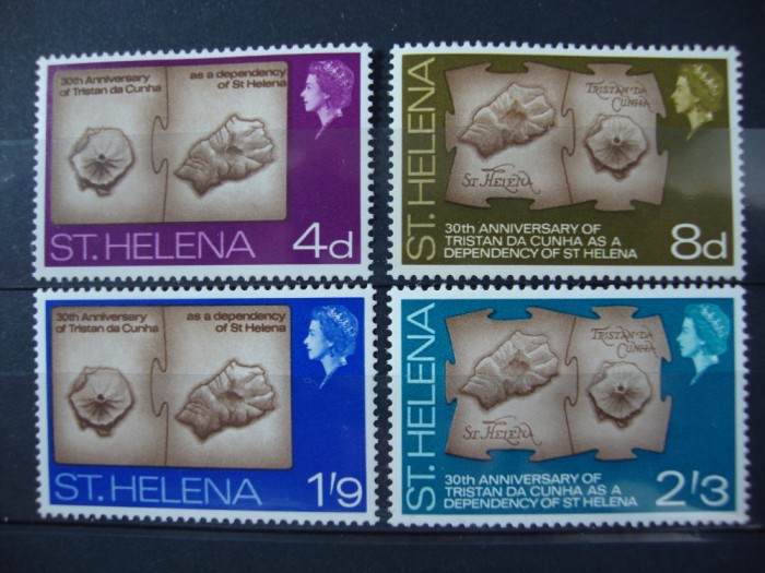 ST.HELENA SERIE ELISABETA II MH