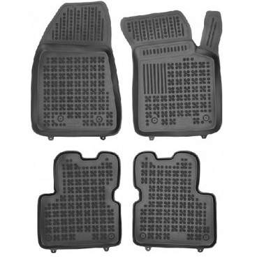 Set covorase auto din cauciuc Alfa Romeo Giulietta (940), 05.2010-, negru, presuri tip tavita, Rezaw 202504, Aftermarket foto