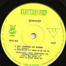 Disc vinil Various - Romanțe -Electrecord- EPC 410