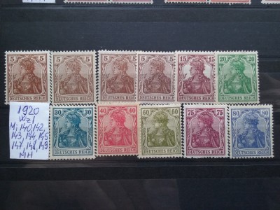 1920-Germania-Partial set-MH foto