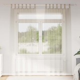 Perdele cu perdele 2 pcs Nisip 140 x 260 cm Poliester