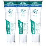 Elmex Sensitive Professional Gentle Whitening pasta de dinti cu efect innalbitor pentru dinti sensibili 3x75 ml