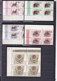 ROMANIA 1965 LP 618 TROFEE DE VANATOARE BLOCURI DE 4 TIMBRE MNH, Nestampilat