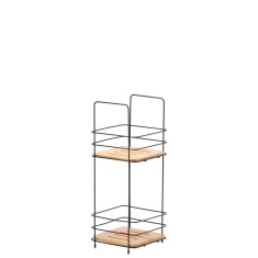 Raft pardoseala 2 polite fier bambus 16,5 x 15,5 x 40 cm