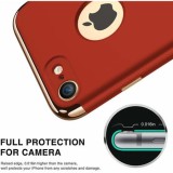 Husa iPhone 7 GloMax 3in1 PerfectFit, Policarbonat, Anti-soc, Anti-zgarieturi, Ultra-subtire, Rosu