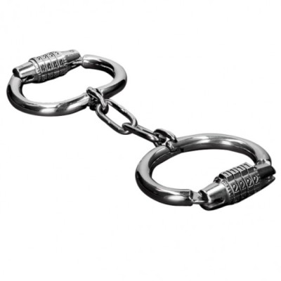 METAL HARD - HANDCUFFS WITH COMBINATION LOCK foto