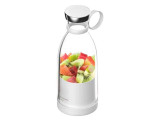 Cumpara ieftin Blender portabil electric, Autonomie mare, Capacitate 350 ml, 4 Lame 3D, Putere 15000 RPM, Alb