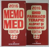 MEMOMED 2016 , MEMORATOR DE FARMACOLOGIE ALOPATA , VOLUMELE I - II , EDITIA A XXII - A de DUMITRU DOBRESCU ... RUXANDRA MCKINNON , 2016