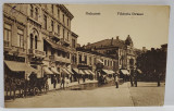 BUCURESTI , CALEA VICTORIEI , PIATA TEATRULUI NATIONAL , HOTELUL CONTINENTAL , 1917