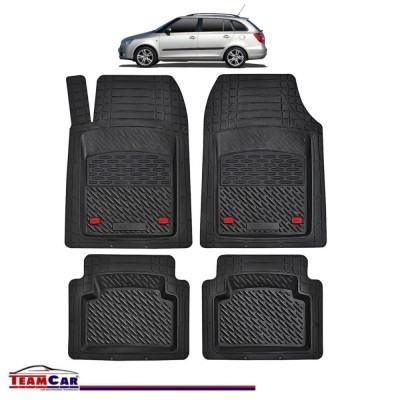 Covorașe Auto TeamCar&amp;reg; Tip Tăviță Compatibile Skoda Fabia II (2007&amp;ndash;2014) - Combi foto