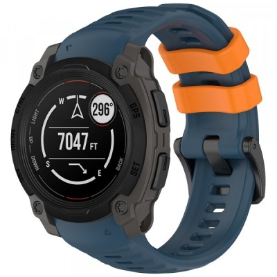 Curea Techsuit W076 pentru Garmin Instinct E 40mm, Albastra foto