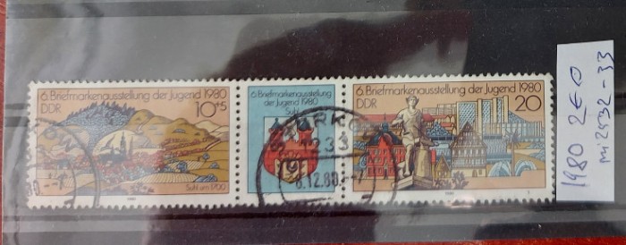 TS21 - Timbre serie DDR 1980 Mi2532-33