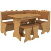 Set Bucatarie Extensibil MP Siria, Cires, Masa + 2 Tabureti, Pal Melaminat, 152x112x87cm