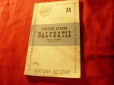 Dumitru Corbea - Balcestii - Ed de Stat 1948 , 105 pag