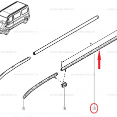 Ornament pavilion Renault Master 2 1998-2007, 654mm , bandou partea stanga 8200202431 Kft Auto