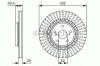 Disc frana LEXUS RX (GGL1, GYL1, AGL1) (2008 - 2015) BOSCH 0 986 479 T00