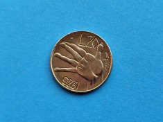 20 Lire 1985 San Marino-AUNC-+UNC-RAR-in realitate arata bine!