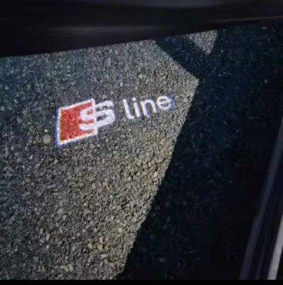 Holograme led usi AUDI S Line ,set 2 bucati foto
