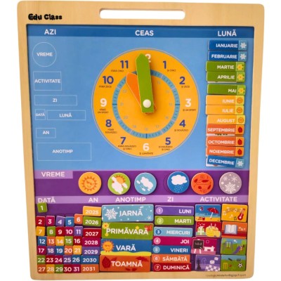 Calendar magnetic vremea - limba romana foto