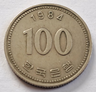 Coreea de Sud, 100 Won 1984 foto