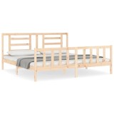 Cumpara ieftin Cadru de pat fara saltea, 200x200 cm, lemn masiv pin
