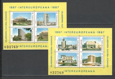 Romania.1987 INTEREUROPA-Bl. YR.846 foto