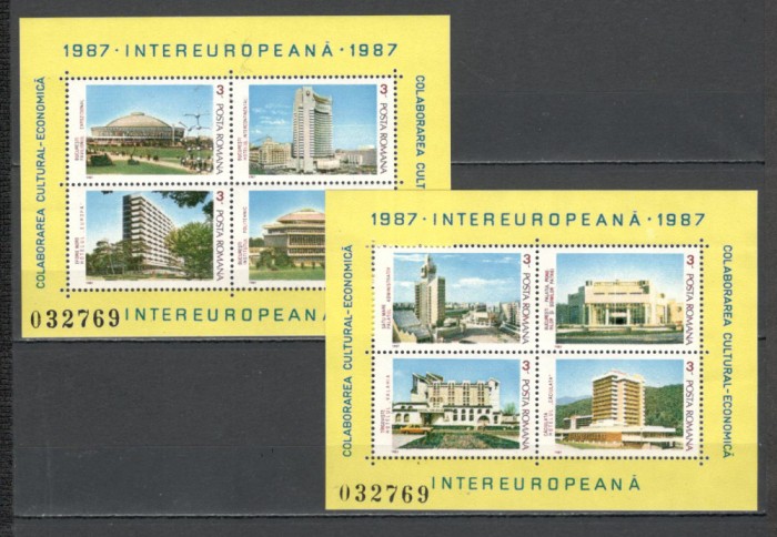 Romania.1987 INTEREUROPA-Bl. YR.846