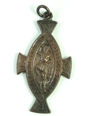 De colectie! Foarte rara medalie bronz biserica Angliei /Sf .Gheorghe foto
