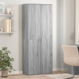 Dulap &icirc;nalt gri sonoma 70x35x180 cm vidaXL, lemn prelucrat, depozitare, design modern, mobilă living