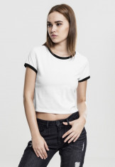 Ladies Cropped Ringer Tee foto