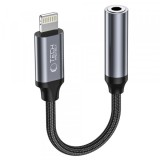 Adaptor Audio Lightning - 3.5mm Tech-Protect Ultraboost, Negru, Apple