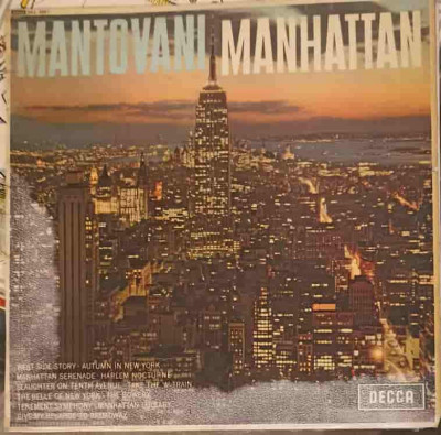 Disc vinil, LP. MANHATTAN-Mantovani, His Orchestra foto