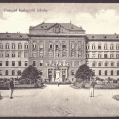 95 - ORADEA, Military School, Romania - old postcard - used - 1913