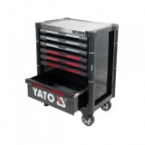 Cumpara ieftin Dulap metalic pentru scule Yato YT-09032, Profesional, 6 sertare, 977x725x480 mm, 2 chei